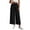 *2-Black, variant on VBVC Women's Ruffle Hem Wide Leg Cropped Pants, Elastic High Waist Palazzo Trousers For Women, Ladies' Comfy Summer Beach Sweatpants with Pockets,Beige,M-4XL