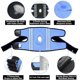 thumbnail image 3 of CHAO Azul, Rodillera Deportiva 2 Paquetes, Soporte Ajustable para Rodilla y Ligamentos con Estabilizadores Laterales y Almohadillas de Gel para Correr, Entrenar, Baloncesto, Voleibol, Correr, Fútbol,, 3 of 5