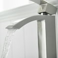 thumbnail image 4 of ANGELES HOME Waterfall Bathroom Sink Faucet Vessel Sink Faucet, Single Handle Bathroom Faucet 1 Hole Bowl Lavatory Vanity Faucet, Brushed Nickel, 4 of 7