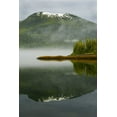 thumbnail image 2 of Rotenberg, Nancy 17x24 Gold Ornate Wood Framed with Double Matting Museum Art Print Titled - Alaska, Inside Passage Foggy forest and Mountain, 2 of 4