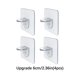 thumbnail image 5 of Moyic Gancho autoadhesivo para baño y cocina, accesorio de almacenamiento transparente para interiores, soportes para ropa de alta Almacenamiento y organización del hogar Actualizado/6*6cm, 5 of 6