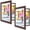 Brown, variant on Golden State Art Front-Opening 10x12.5 Kids Art Picture Frames, White, Pack of 2