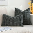 thumbnail image 3 of Lomyolo Decorative Throw Pillow Covers 16x16 Inch Soft Boho Striped Pillow Covers Modern Farmhouse Home Decor for Sofa Living Room Couch 2 Pack, 3 of 7