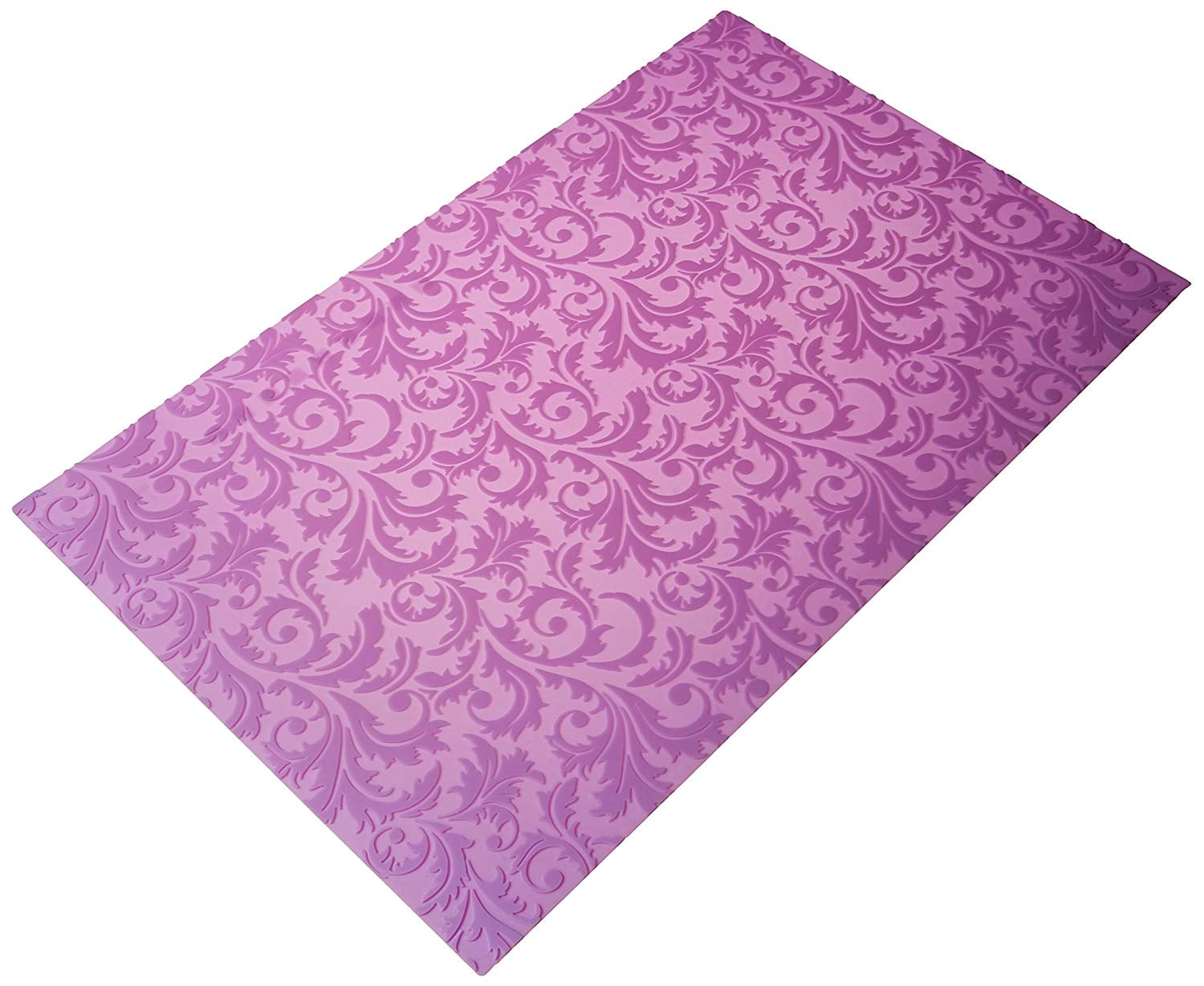 IM001 Filigree Damask Silicone Impression Mat 22 .5" x 15" Purple, FDA