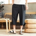 thumbnail image 2 of Men's Casual Pants Slim Fit Everyday Wear with Button for Summer Lightweight and Stretchable for Relaxed Outfits Open Toe Cut Jean Mens Scrub Pants with Pockets 13 Men Light Pants Stocking, 2 of 4