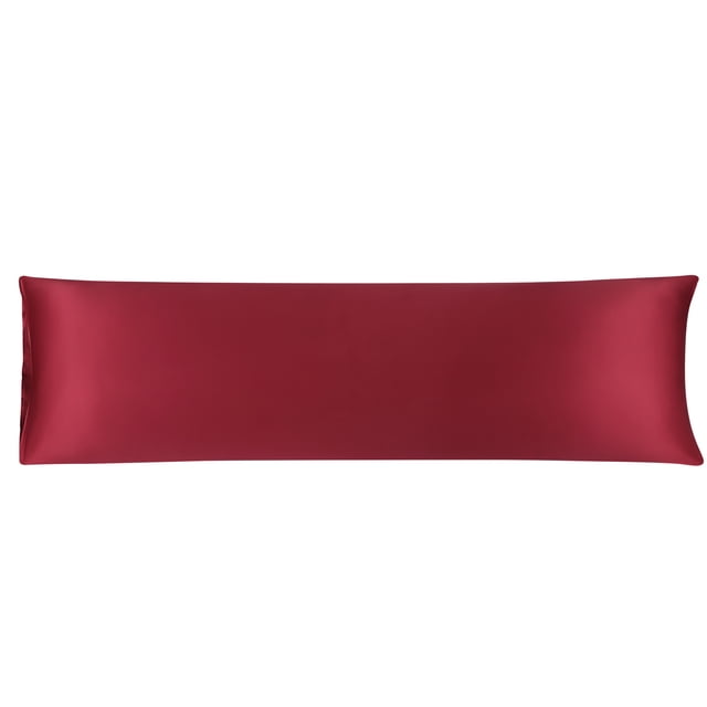 Unique Bargains Taie d'Oreiller pour le Corps en Satin Luxe Rafraîchissante Anti-Froissement Soyeuse Longue