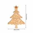 thumbnail image 3 of Christmas Tree Shaped Serving Tray, Khaki Wooden Table Tray for Candy Snacks Fruit Dessert, Holiday Decorative Platter for Kitchen Table Christmas Party Display,1Pcs, 3 of 6