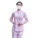 thumbnail image 5 of Uniformes de trabajo de enfermera para mujer, mangas largas, cuello alto, lavado a máquina, secado rápido. Rosa Talla L Grueso, 5 of 9