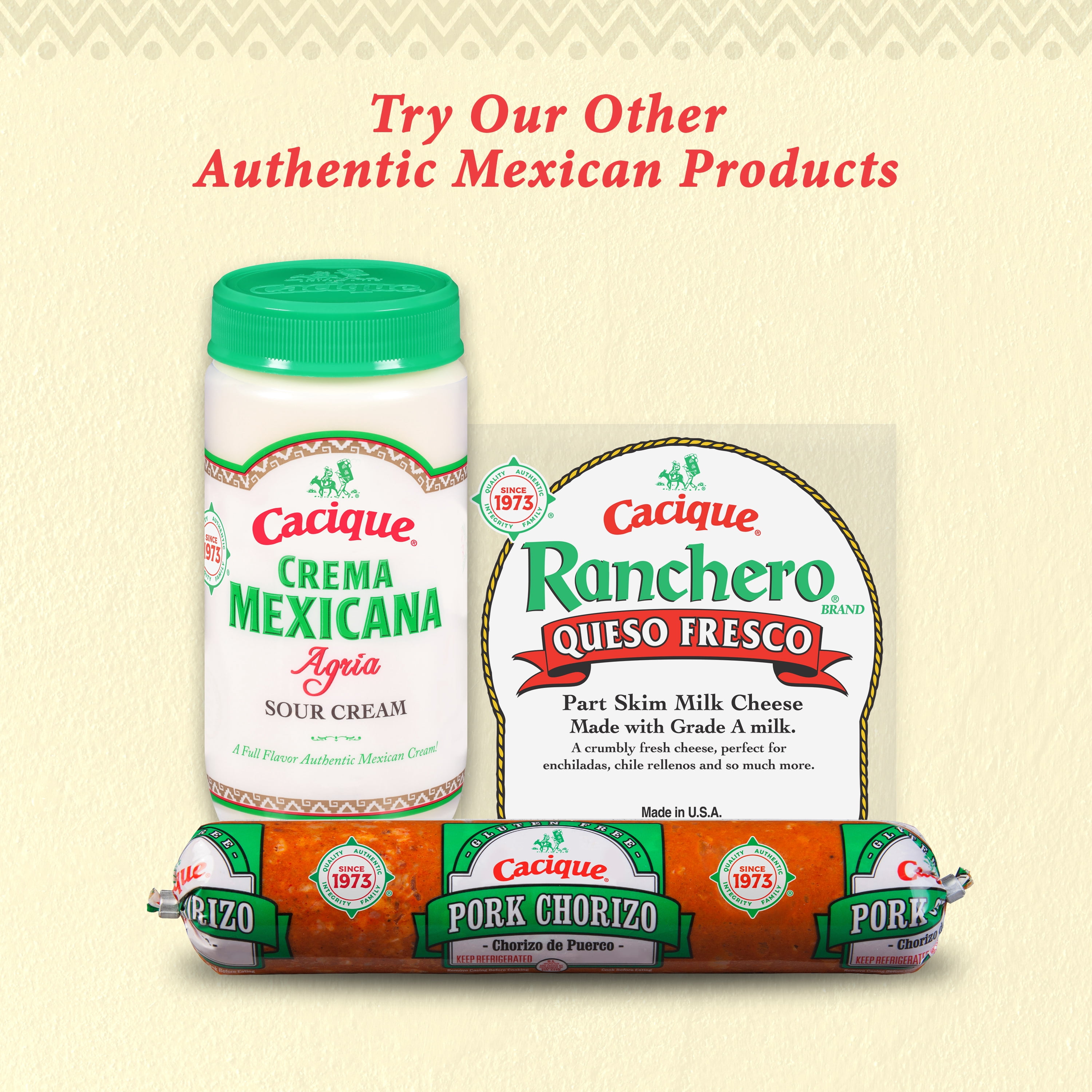 Cacique Crema Mexicana Fresh Table Cream, 15 oz Jar