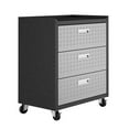 thumbnail image 6 of Fortress Textured Metal 31.5" Garage Mobile Chest with 3 Full Extension Drawers in Grey, 6 of 7