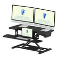 thumbnail image 5 of FitStand  35 " Electric Standing Desk Converter, Motorized Stand up Desk Riser, Monitor and Laptop Workstation with Wide Keyboard Tray, Black, 5 of 7