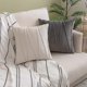 thumbnail image 3 of Decorative Striped Velvet Throw Pillow Covers Soft Solid Cushion Covers Square Pillowcases for Bed Sofa Couch Car Living Room 2 Pieces 18x18inch 45x45, 3 of 4