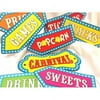 8 Circus Cutouts Carnival Banner Decorations Wall or Door Birthday Party Supplies