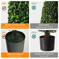 thumbnail image 6 of Costway 2 Pack 3FT Artificial Tower Topiary Tree UV Resistant Indoor Outdoor, 6 of 10