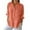 Orange-04, variant on Mittory Women 3/4 Sleeve Cotton Linen Shirts Button Down Blouse Gauze Collared Summer Tops Boho Casual Ladies Clothes
