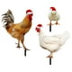 thumbnail image 5 of Estaca navideña para pollo, adorno de gallo, decoraciones para jardín y pollitos, estacas para pollitos, 3 uds., 5 of 6