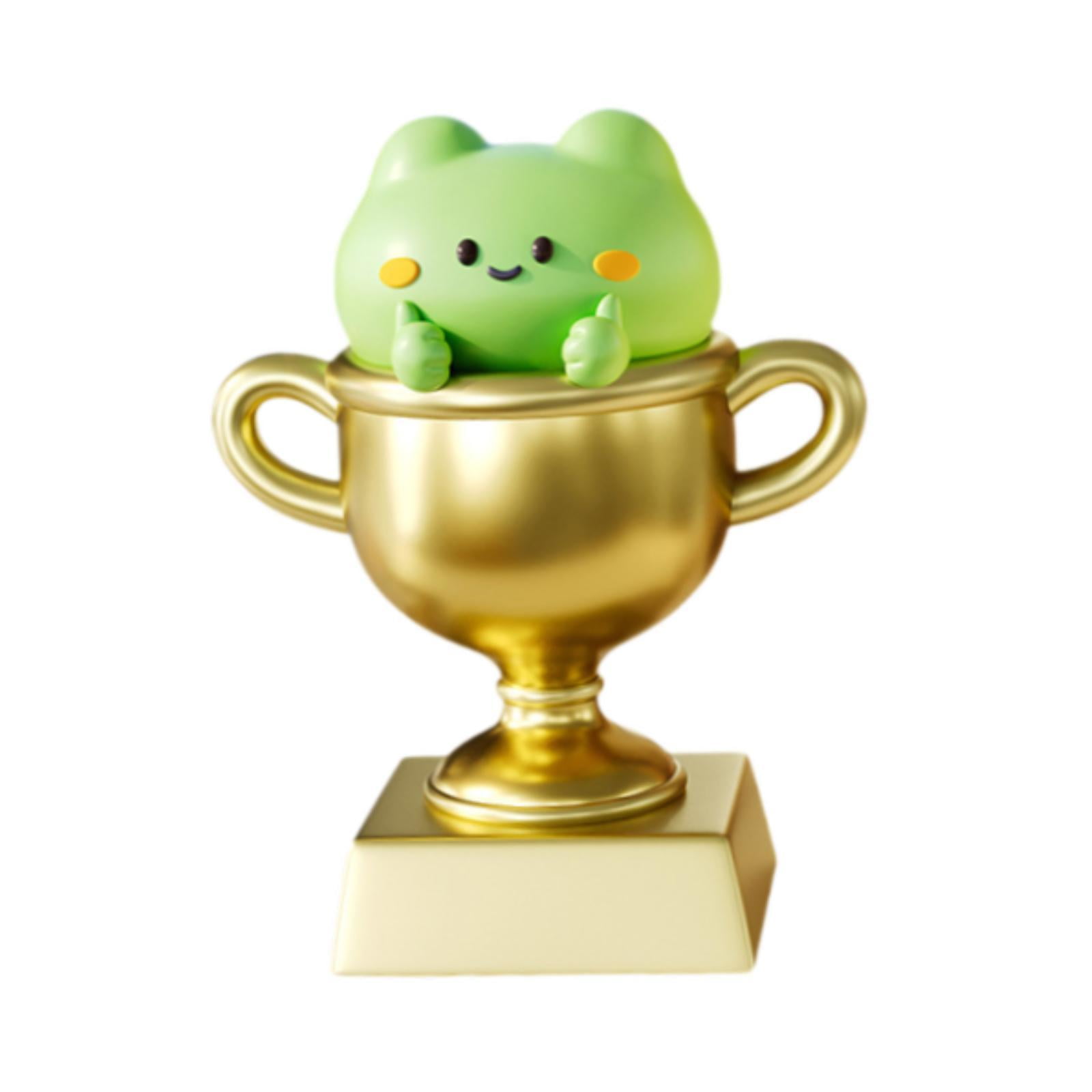CoudarTitie Award Trophy Artwork Compact Size Resin Medals Decor Trophy Cup Award Statue for