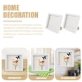 thumbnail image 3 of WRISTBIQUE 2Pcs Square Display Frame White Wood DIY Dried Flower Storage Family Decor, 3 of 8