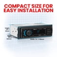 thumbnail image 5 of BOSS Audio Systems 625UAB Estéreo para automóvil DIN único con Bluetooth, sin reproductor de CD DVD, receptor de radio AM/FM, entrada auxiliar, USB, 5 of 5