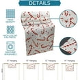 thumbnail image 6 of Christmas Table Runners Candy Cane Table Runner Dresser Scarves Non-Slip Table Cloth Decorations for Xmas Holiday Dinner Parties White Red Christmas Runner 13x36 inches, 6 of 7