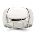thumbnail image 1 of White Sterling Silver Ring Band Wedding Standard Half Round, 1 of 2