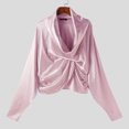 thumbnail image 3 of INCERUN Tops 2024 estilo coreano moda para hombres diseño de cuello alto camisas sexy casual masculino sólido recortado manga larga blusa S-5XL, 3 of 5