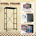 thumbnail image 4 of 4 Drawer Vertical Storage Dresser Cherry Blossom with Wood Top Fabric Pull Drawers, 4 of 8