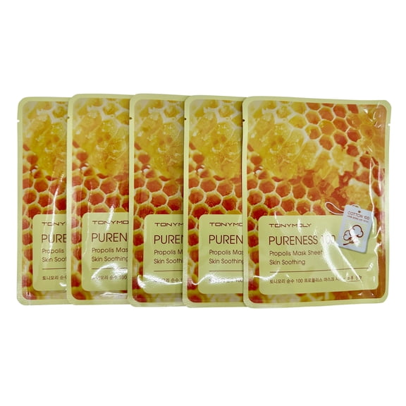 TonyMoly Pureness 100 Propolis Skin Nourishing Mask Sheet Set of 5