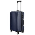 thumbnail image 6 of Canddidliike 3 Pieces Luggage Set, 3-in-1 Multifunctional Large Capacity Traveling Storage Suitcase, Vertical Luggage Set with Universal Wheel and Aluminium Alloy Pull Rod, Blue, 6 of 9