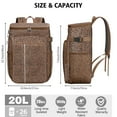 thumbnail image 3 of Leopard Print Insulated Cooler Backpack - 20L Leakproof Soft Cooler Bag for Camping, Beach & Picnics, Keeps Cold 20 Hours, 3 of 5