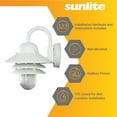 thumbnail image 5 of Sunlite Nautical Style Outdoor Wall Fixture, Medium Base Socket (E26), Weatherproof Polycarbonate, Prismatic Acrylic Lens, UL Listed, White Finish, 5 of 5