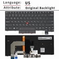thumbnail image 1 of US Russian Spanish English Backlit keyboard for Lenovo Thinkpad T470 T480 A475 A485 01AX569 01AX487 01AX528 01HX419 US US Original Backlit, 1 of 5