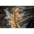 thumbnail image 2 of Bian, James 14x11 Gold Ornate Wood Framed with Double Matting Museum Art Print Titled - Magic Land -- An Aerial Abstract, 2 of 4