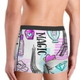 thumbnail image 4 of Kdxio Men's Boxer Briefs with Eiffel Tower and Hearts Print - Comfortable and Breathable Underwear for Everyday Wear, 4 of 7