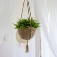 thumbnail image 3 of Cestas colgantes para plantas de algas marinas, cesta colgante natural para plantar flores y plantas de algas marinas, decoración de jardín, materiales de la mejor calidad, 3 of 10