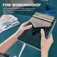 thumbnail image 2 of Thumb Piano 17 Keys Wooden Kalimba Mbira Beginner Finger Instrument Gift, 2 of 7