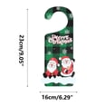 thumbnail image 2 of AURIGATE Christmas Door Sign Santa Claus Snowman Door Knob Hangers for Bar Home Hotel Decoration & Sign, 2 of 4