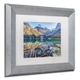 thumbnail image 3 of Trademark Fine Art 'Lake O'Hara Mountain Haven' Canvas Art by Pierre Leclerc, White Matte, Silver Frame, 3 of 4