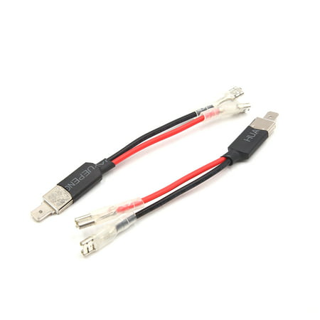 2Pcs H1 HID Xenon Headlight Lamp Bulb Adapter Converter Wiring Harness for