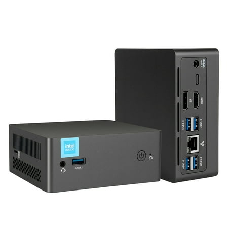 BRENUC Mini PC, 8GB RAM, 256GB SSD, Intel N150 (up to 3.6GHz), Business Desktop, WiFi 5/BT4.2, Nucbox N9E