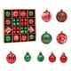 thumbnail image 4 of 44 bolas navideñas, 3 cm, 6 cm, bolas de adorno mixtas mate y brillante para adornos colgantes de árboles de Navidad, plástico irrompible, 4 of 5
