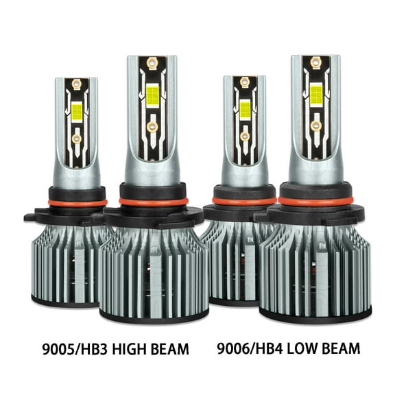 For Dodge Avenger 2008 2009 2010 2011 2012 2013 2014 Led Headlight Bulbs 9005 9006 High&Low Beam White 4pcs,q8