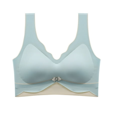 

kpoplk Women s Bras Women s Non Padded Floral Lace Underwire Balconette Bra Plus Size(Green)