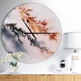 thumbnail image 2 of DesignArt Moss Agate and Dendrite Crystals macro Large Wall Clock, 2 of 2