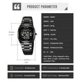 thumbnail image 3 of SKMEI Watches for Women Sport Digital Womens Watch Waterproof with Stainless Steel Strap Alarm Countdown Dual Time, 3 of 10