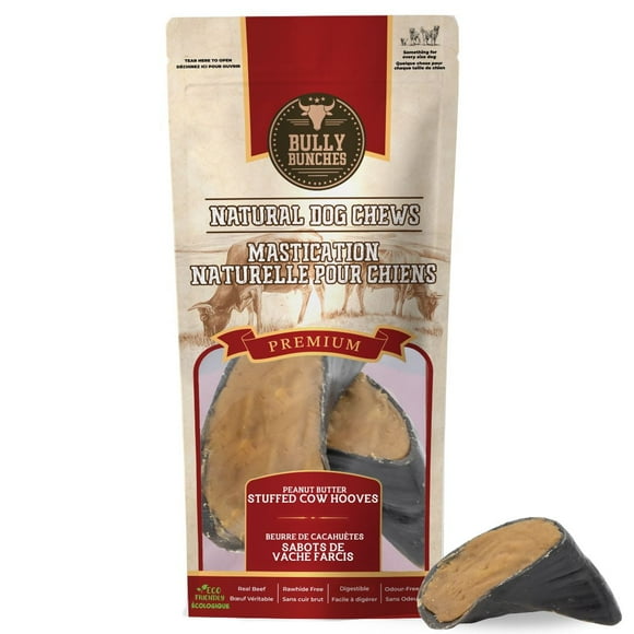 Sabots de Vache Farcis au Beurre d'Arachide Sabots farcis chiens