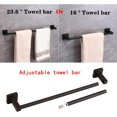 thumbnail image 3 of Pieces Matte Bathroom Hardware Accessories Set Hand Towel Bar Set Toilet Paper Holder Towel Ring Towel Rack Set Matte for Bathroom, 3 of 9