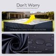 thumbnail image 5 of Patio Furniture Covers Waterproof -420D Outdoor Table and Chair Set Cover with Built-in Storage Bag - Rectangular Patio Table Cover for 6-Seat Dining Set or Sectional Sofa(DarkGrey, 86''x86''x27.9''), 5 of 10