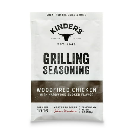 Kinder's Woodfired Chicken Seasoning, 0.8 oz Packet 2 pack