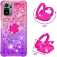 thumbnail image 3 of Phone Case for Redmi Note 10 4G,Case for Redmi Note 10S, Shiny Bling Quicksand Effect TPU Bumper Case with Four Corners Protection Cover for Redmi Note 10 4G/Redmi Note 10S, Pink Purple, 3 of 14